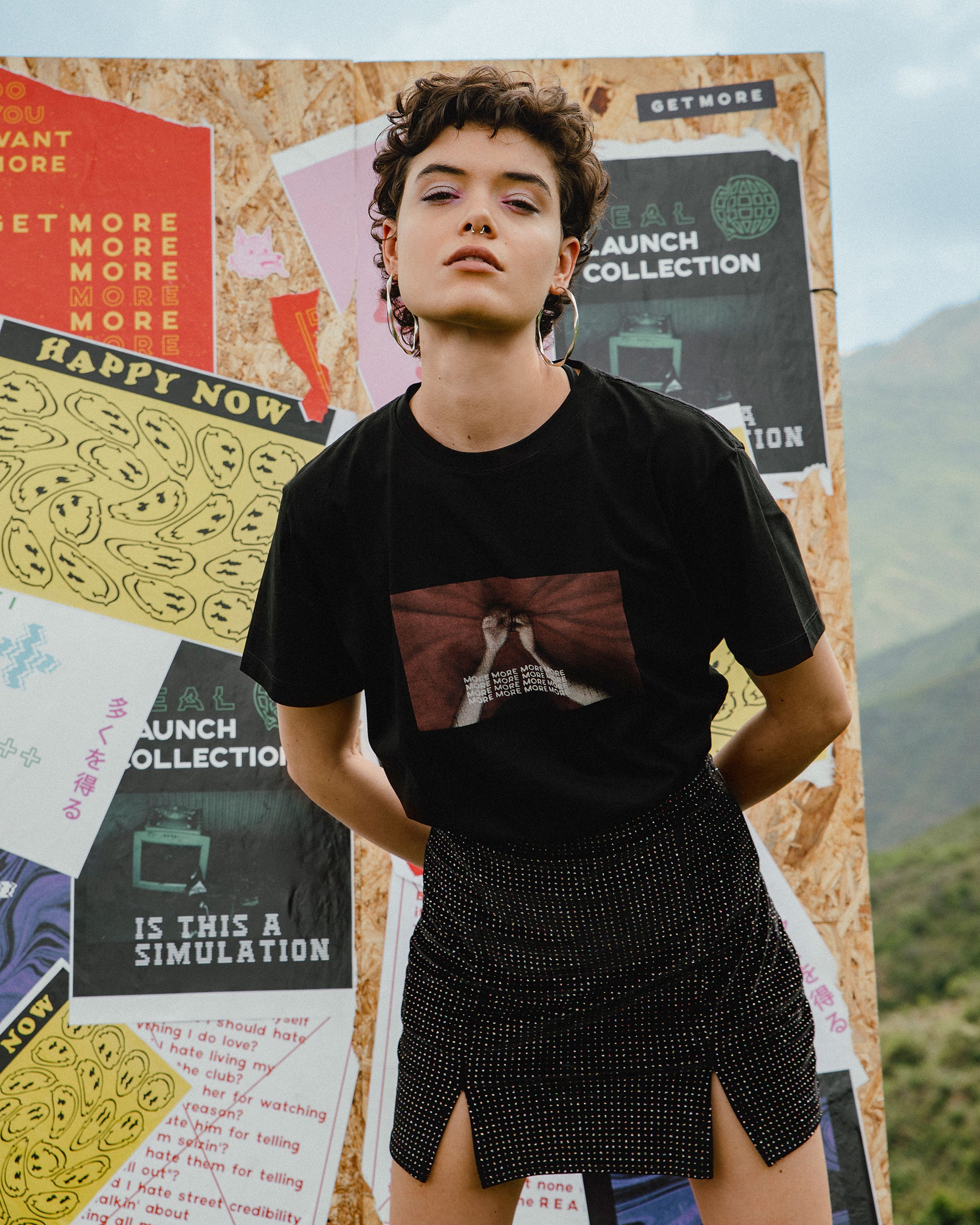 Image of a model posing